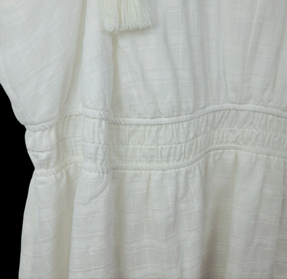 Torrid White Cottage Core, Coastal Cowgirl Babydoll Tank Top - Plus Size 5X - Picture 6 of 16